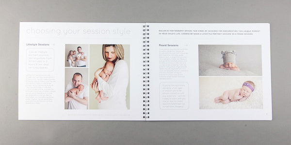 Modern Newborn Marketing Catalog