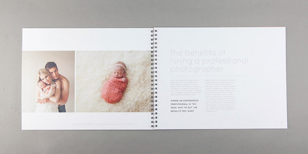 Modern Newborn Marketing Catalog