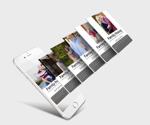 959 Family/Children Posing Card Bundle by Autumn Branscome