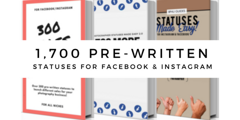 1700+ Pre-written Statuses for Facebook and Instagram, Social Media Content