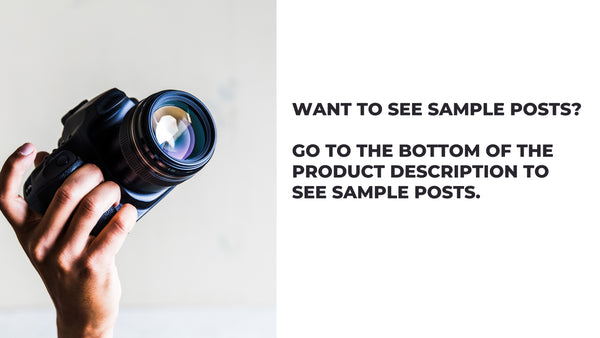 November Social Media Content for Photographers *Copy-Paste-Post*  Already done for you!