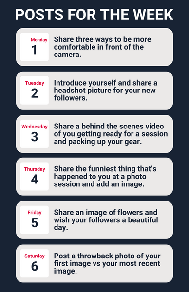 2022 Social Media Content Calendar For Photographers, Planner
