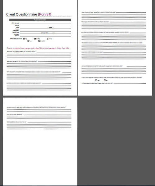 61 Photography Contracts and Forms
