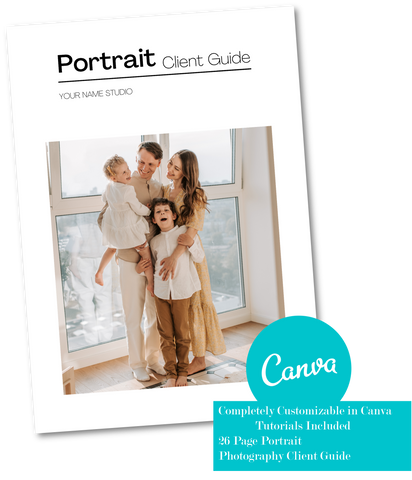 Portrait Client Guide, Welcome Packet Template, Magazine Template FOR CANVA