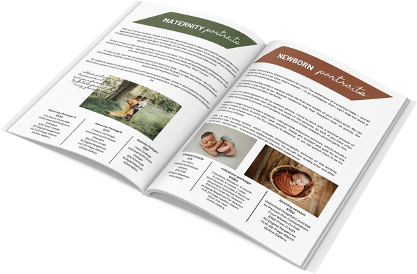 Portrait Photographer Client Welcome Guide Studio Magazine for CANVA, Senior Photography, Wedding, Newborn, Pet, Maternity Client Guide for CANVA, Magazine Template,  All In One