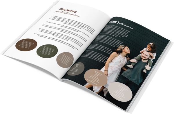 Portrait Photographer Client Welcome Guide Studio Magazine for CANVA, Senior Photography, Wedding, Newborn, Pet, Maternity Client Guide for CANVA, Magazine Template,  All In One