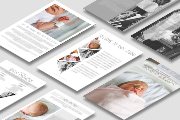 Birth Photography & Fresh 48 Welcome Packet | Client Guide Magazine