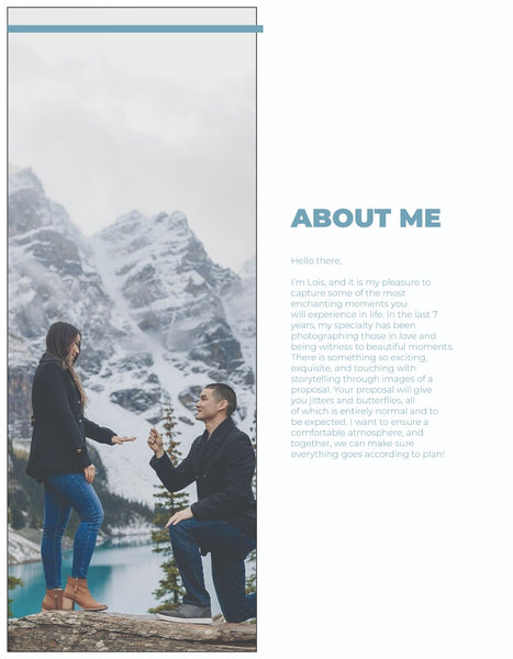 Wedding Proposal Client Guide | Welcome Packet Template