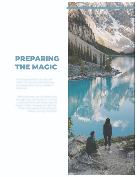 Wedding Proposal Client Guide | Welcome Packet Template