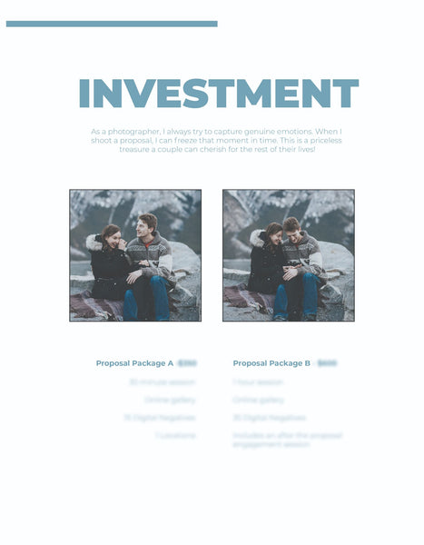 Wedding Proposal Client Guide | Welcome Packet Template