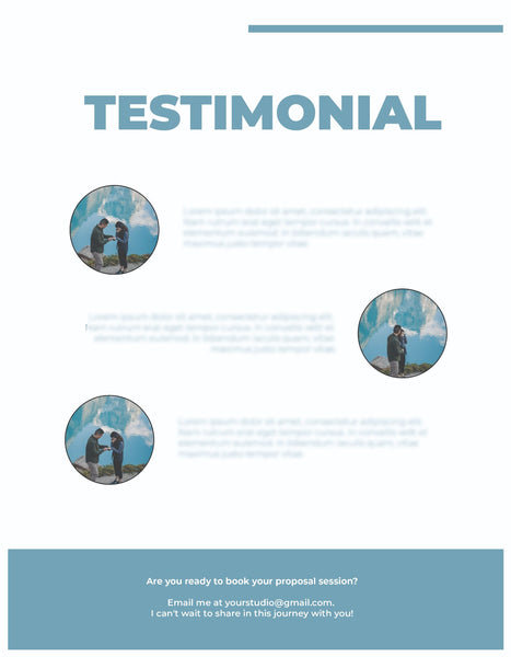 Wedding Proposal Client Guide | Welcome Packet Template