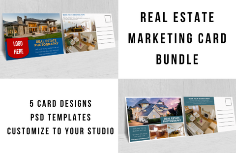 Real Estate Photography Marketing Card Bundle | PSD Templates