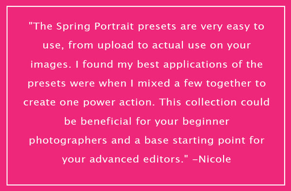 Spring Portrait Preset Pack