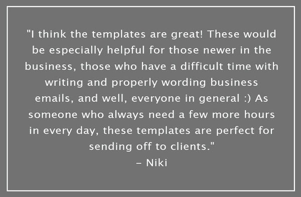 Photographer Emails Made Easy!