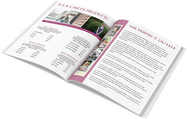 SENIOR CLIENT GUIDE, SENIOR PHOTOGRAPHY WELCOME PACKET TEMPLATE FOR CANVA, SENIOR MAGAZINE TEMPLATE 3