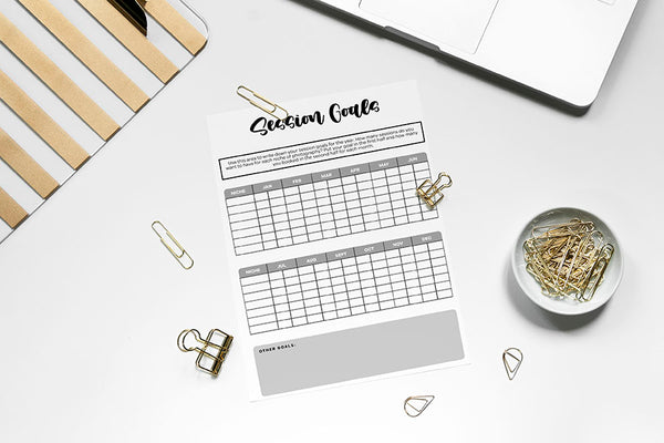 Photography Planner, Photography Social Media Planner & Tracker, Photography Goal Sheets