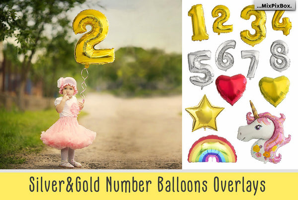 1700+ Photo Overlays, Long Exposure, Glitter, Number Balloons, Digital Papers + More!