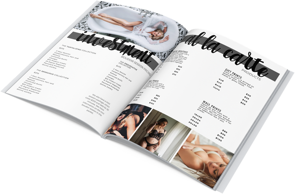 Boudoir Client Guide, Boudoir Client Planning Guide, Welcome Packet Template for Canva