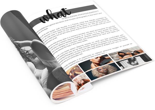 Boudoir Client Guide, Boudoir Client Planning Guide, Welcome Packet Template for Canva