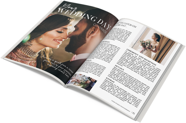 Wedding Welcome Packet, Wedding Client Guide, Wedding Photography Magazine Template For Photoshop