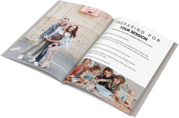 Lifestyle Photography Client Guide, Welcome Packet Template, Magazine Template, Session Planning Guide for Canva