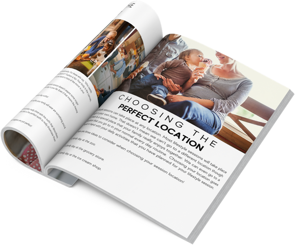 Lifestyle Photography Client Guide, Welcome Packet Template, Magazine Template, Session Planning Guide for Canva