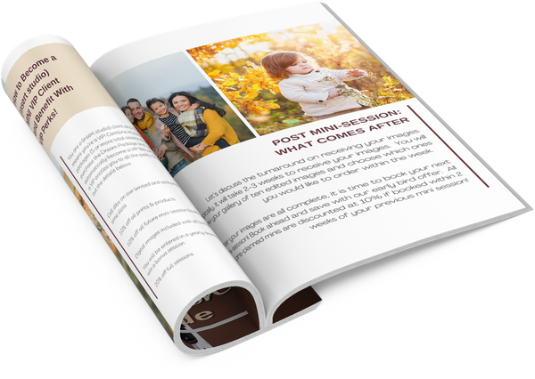 Mini Session Client Guide for Canva | Welcome Packet Template, Magazine Template for Canva