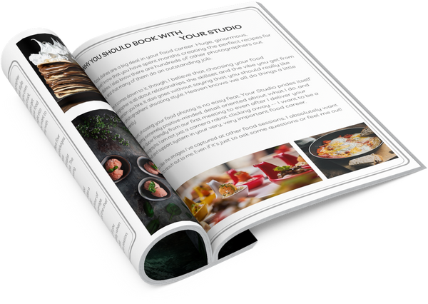 Food Photography & Restaurant Client Guide for Canva | Welcome Packet Template, Magazine Template