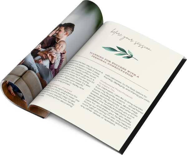 Family Photographer Client Welcome Guide Studio Magazine for CANVA, Portrait Client Guide for CANVA, Magazine Template