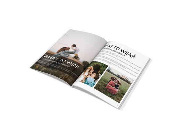 Family Photography Session Prep Guide, Family Client Guide
