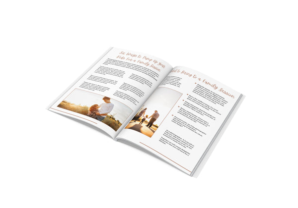 Family Client Guide for Canva |  Magazine Welcome Packet Template | Portrait Photography Template