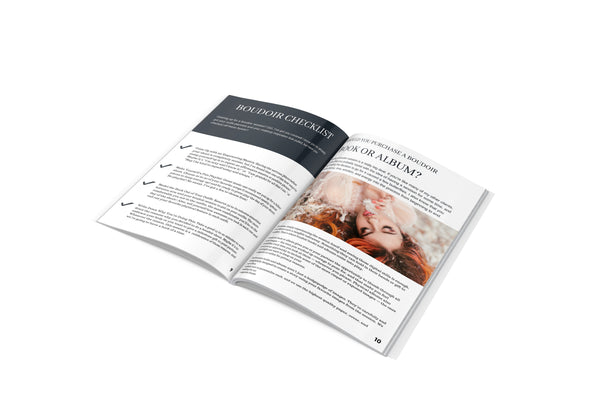 Boudoir Photography Client Guide for CANVA, Magazine Template, Boudoir Photographer Welcome Packet