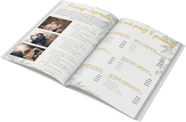 Wedding Photography Client Guide for CANVA | Welcome Packet Template for Wedding Photographers, Magazine Template