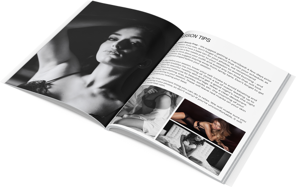 Boudoir Photography Session Prep Guide for CANVA, Boudoir Client Guide