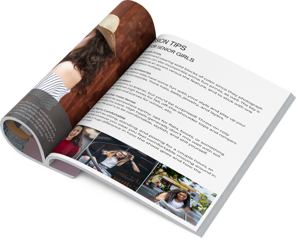 Senior Photography Session Prep Guide for CANVA, Senior Client Guide