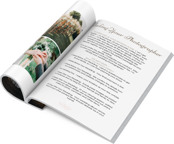 Wedding Photography Magazine Template for CANVA, Wedding Photographer Client Welcome Packet,  Photography Marketing Template | 1494