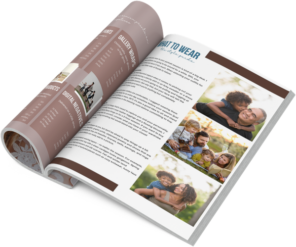 Family Client Guide for Canva |  Magazine Welcome Packet Template | Portrait Photography Template, Version 2