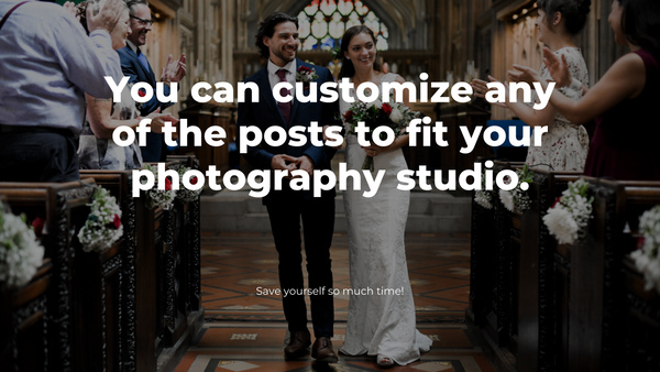 Wedding Photography Social Media Content *Copy-Paste-Post* - Already done for you!