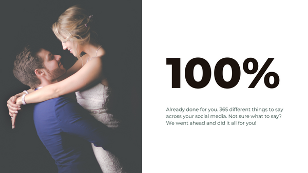 Wedding Photography Social Media Content *Copy-Paste-Post* - Already done for you!