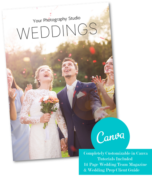 Wedding Photographer Team Marketing Template for CANVA, Wedding Photography Welcome Guide Template, Client Guide Template