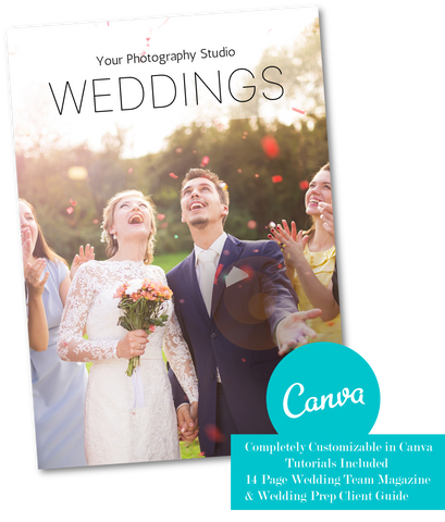 Wedding Photographer Team Marketing Template for CANVA, Wedding Photography Welcome Guide Template, Client Guide Template