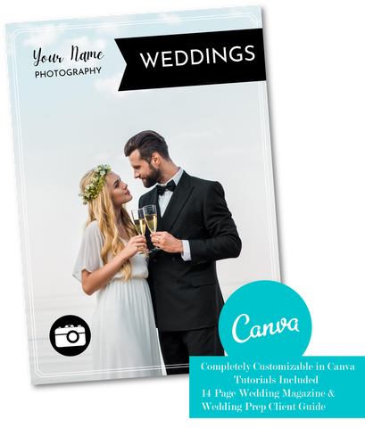 Wedding Photographer Marketing Template for CANVA, Wedding Photography Welcome Guide Template, Client Guide Template 2