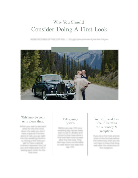 Wedding Photography Lead Magnet Template | Client Prep Guide | PSD Templates