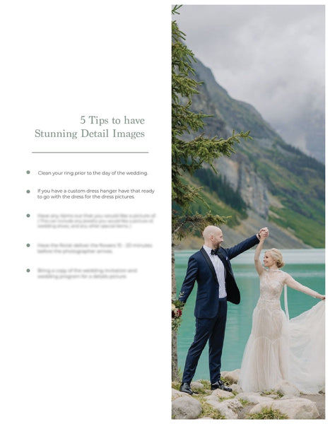 Wedding Photography Lead Magnet Template | Client Prep Guide | PSD Templates