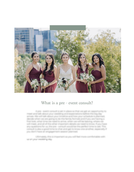 Wedding Photography Lead Magnet Template | Client Prep Guide | PSD Templates