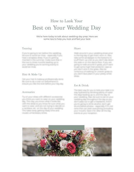 Wedding Photography Lead Magnet Template | Client Prep Guide | PSD Templates