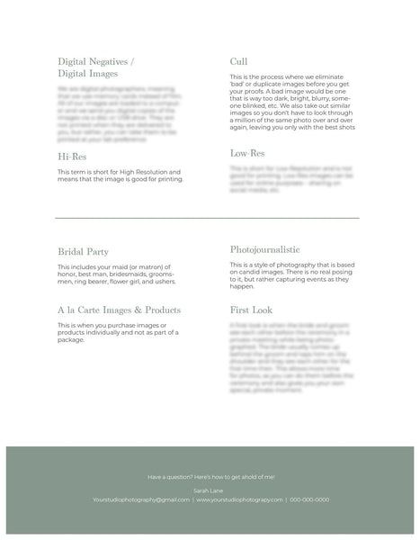 Wedding Photography Lead Magnet Template | Client Prep Guide | PSD Templates