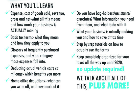 Tax Spreadsheets for Photographers