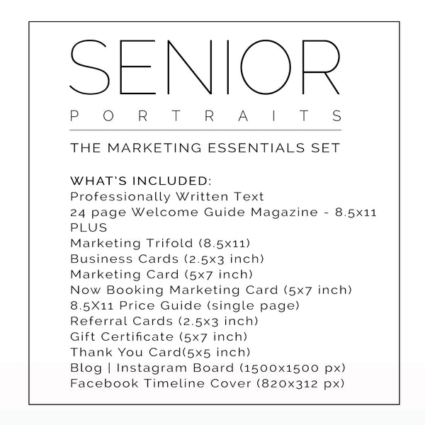 Senior Portrait Essentials